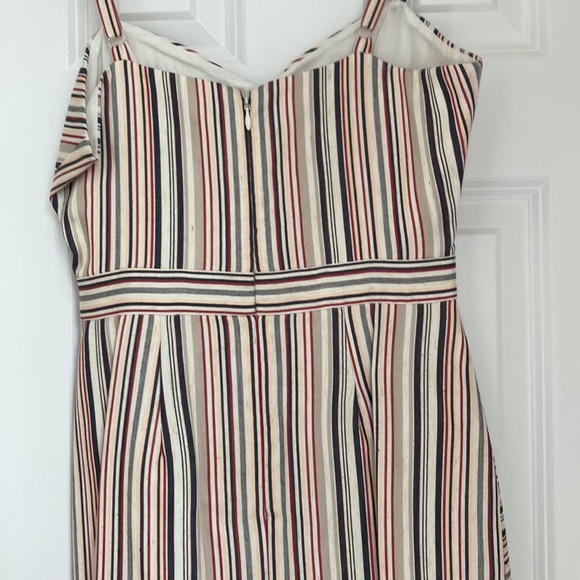 Parker Short Linen Striped Dress - Picture 4 of 9